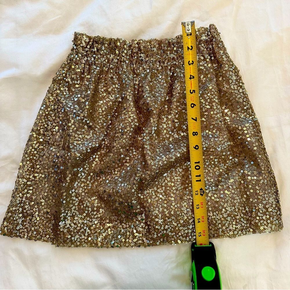 J. Crew Sequin Mini Skirt with Elastic Waistband